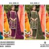 KROSS KULTURE KK-008 ORGANZA EMBROIDERED Semi-stitched Pakistani Suits Wholesale Catalog b2btextile.in