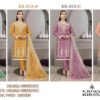 KROSS KULTURE KK-013 ORGANZA EMBROIDERED Semi-stitched Pakistani Suits Wholesale Catalog b2btextile.in