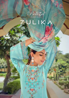 Belliza Zulika Jam Cotton Designer Dress Material