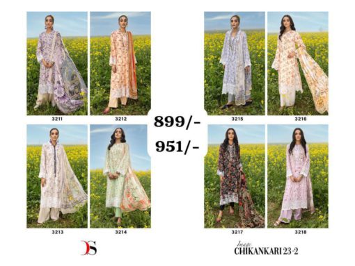 Deepsy Suits Chikankari 23 2 Pakistani Lawn Suits 8 Designs Catalog b2btextile.in