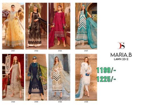 Deepsy Suits Maria B lawn 23 2 Pakistani Lawn Suits 8 Designs Catalog b2btextile.in