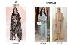 Georgette Pakistani Suits Mahnur Vol 26