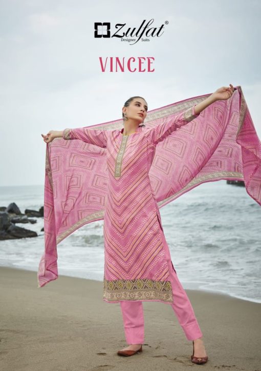 Zulfat Vincee Exclusive Wear Designer Dress Material Collection