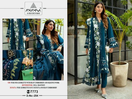 Anamsa Pure Georgette Pakistani Suit Anamsa-254