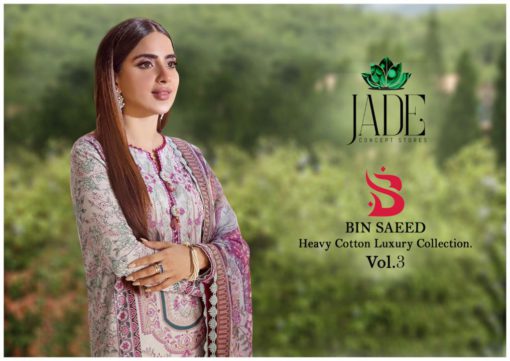 Bin Saeed Lawn Cotton Pakistani Suit Vol 3