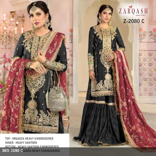 Zarquash Organza Pakistani Suit Z-2080
